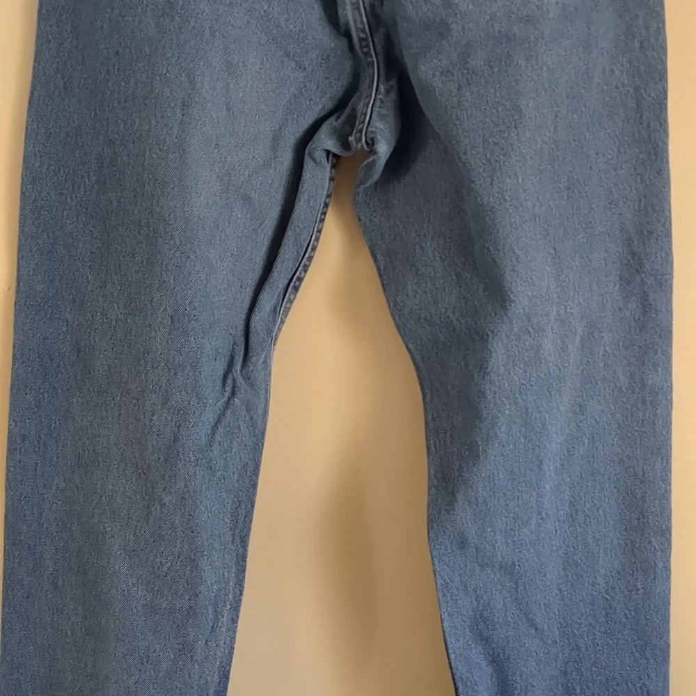 40x30 Wrangler Relaxed Fit Denim Blue Jeans Work Casual Quality 100% Cotton